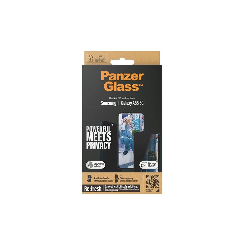 Hurtownia GSM - Privatisierendes Glas PanzerGlass Ultra-Wide Fit Privacy Samsung Galaxy A55 5G - PZG608 - {ean13} - Hurt