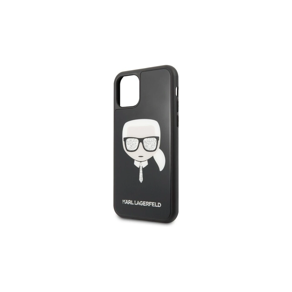 Hurtownia GSM - Karl Lagerfeld KLHCN58DLHBK iPhone 11 Pro czarny/black Iconic Glitter Karl`s Head - KLD114BLK - {ean13} - Hurt