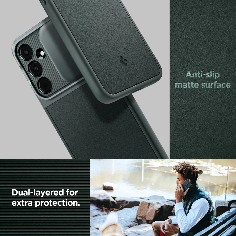 Hurtownia GSM - Case Spigen Optik Armor Samsung Galaxy A55 5G Abyss Green - SPN3376 - {ean13} - Hurt