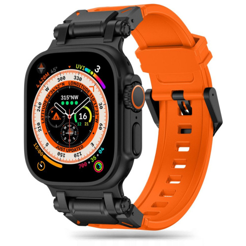 Hurtownia Tech-Protect - 5906302307838 - THP2717 - Pasek Tech-Protect Delta Pro Apple Watch 4/5/6/7/8/9/SE/Ultra 42/44/45/49mm Orange/black - B2B homescreen