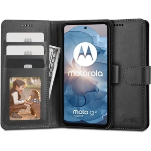 Hurtownia GSM - Etui Tech-Protect Wallet Motorola Moto G24 / G24 Power / G04 Černé - THP2718 - {ean13} - Hurt