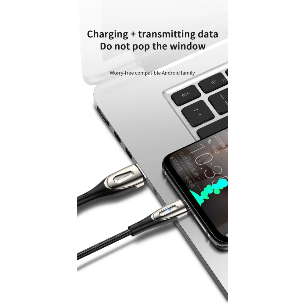 Hurtownia GSM - Kábel Joyroom S-M411 USB-A / microUSB 3A 1.2m fekete - JYR999 - {ean13} - Hurt