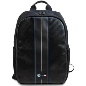 Hurtownia GSM - Plecak BMW BMBP15COMSCAKL 16" Carbon Blue Stripes černý/black - BMW673 - {ean13} - Hurt