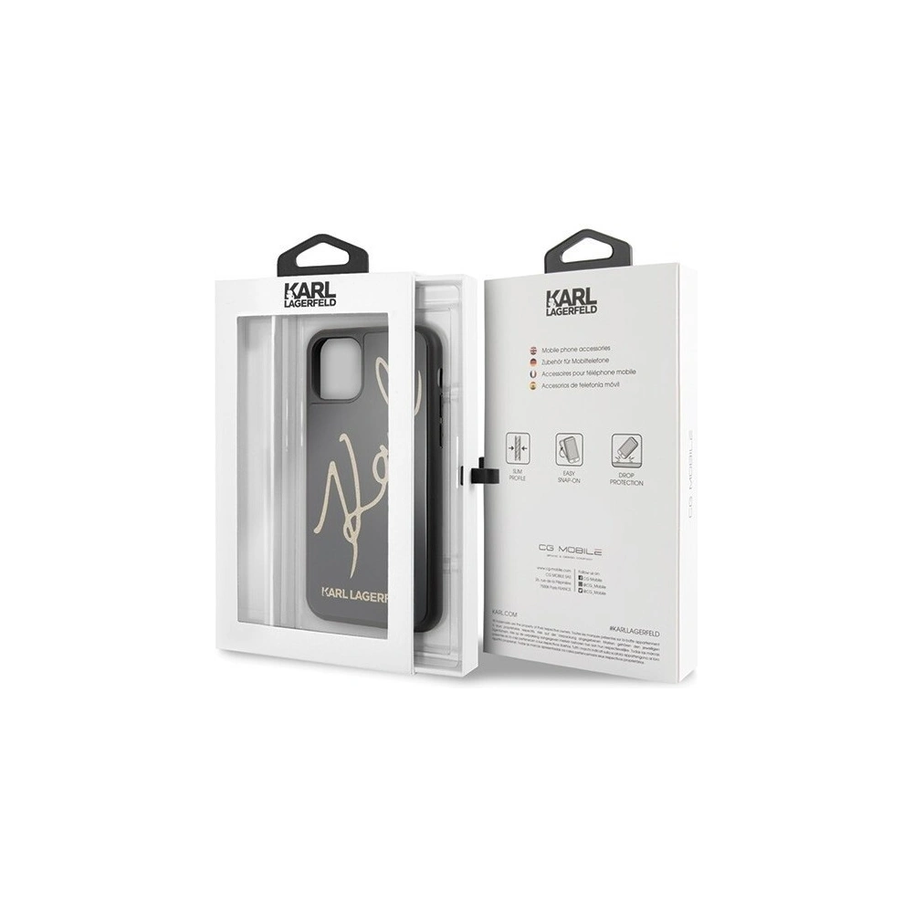Hurtownia GSM - Karl Lagerfeld KLHCN58DLKSBK iPhone 11 Pro czarny/black hard case Signature Glitter - KLD115BLK - {ean13} - Hurt