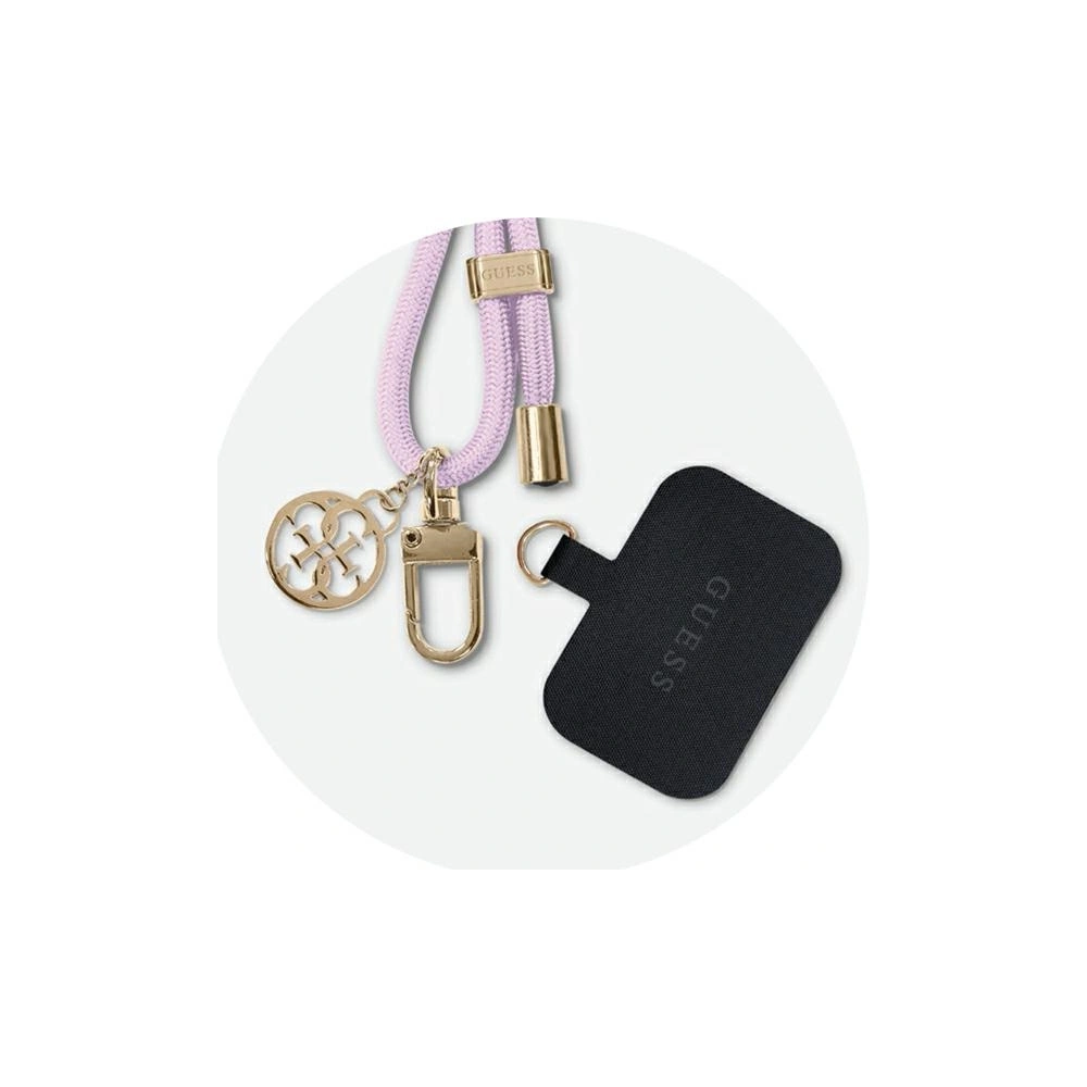 Hurtownia GSM - Pasek Guess GUOUCNMG4EU Universal CBDY Cord Nylon 4G Metal Charm liliový/lila - GUE3361 - {ean13} - Hurt