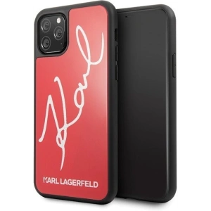 Hurtownia GSM - Karl Lagerfeld KLHCN58DLKSRE iPhone 11 Pro czerwony/red hard case Signature Glitter - KLD116RED - {ean13} - Hurt