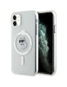 Etui Karl Lagerfeld KLHMN61HFCCNOT Apple iPhone XR / 11 keménytok IML Choupette MagSafe átlátszó/transparent