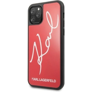 Hurtownia GSM - Karl Lagerfeld KLHCN58DLKSRE iPhone 11 Pro czerwony/red hard case Signature Glitter - KLD116RED - {ean13} - Hurt