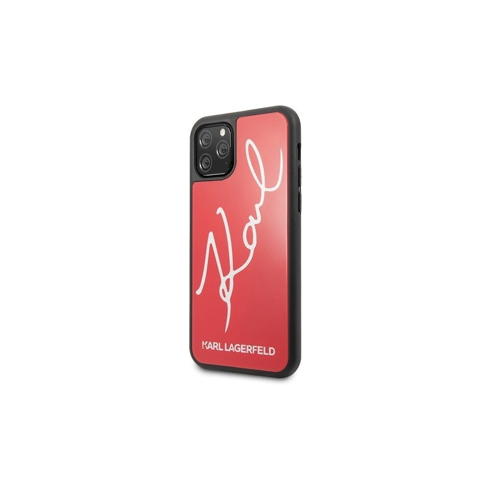 Hurtownia GSM - Karl Lagerfeld KLHCN58DLKSRE iPhone 11 Pro czerwony/red hard case Signature Glitter - KLD116RED - {ean13} - Hurt