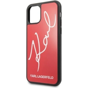 Hurtownia GSM - Karl Lagerfeld KLHCN58DLKSRE iPhone 11 Pro czerwony/red hard case Signature Glitter - KLD116RED - {ean13} - Hurt