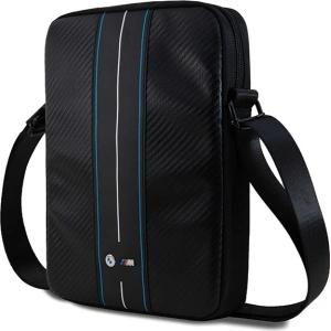Hurtownia GSM - Torebka BMW BMTB10COMSCAKL 10" Carbon Blue Stripes černá/black - BMW675 - {ean13} - Hurt