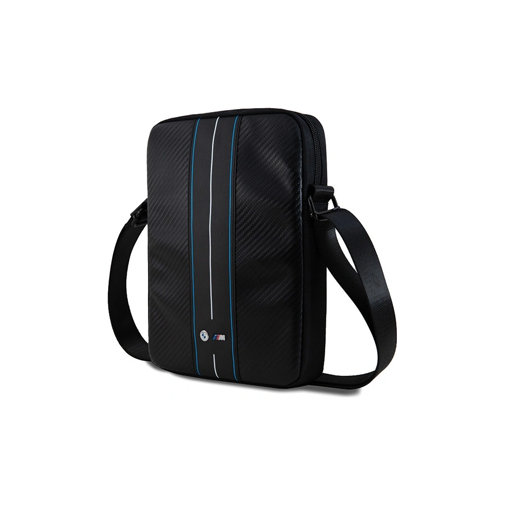 Hurtownia GSM - Torebka BMW BMTB8COMSCAKL 8" Carbon Blue Stripes černá/black - BMW676 - {ean13} - Hurt
