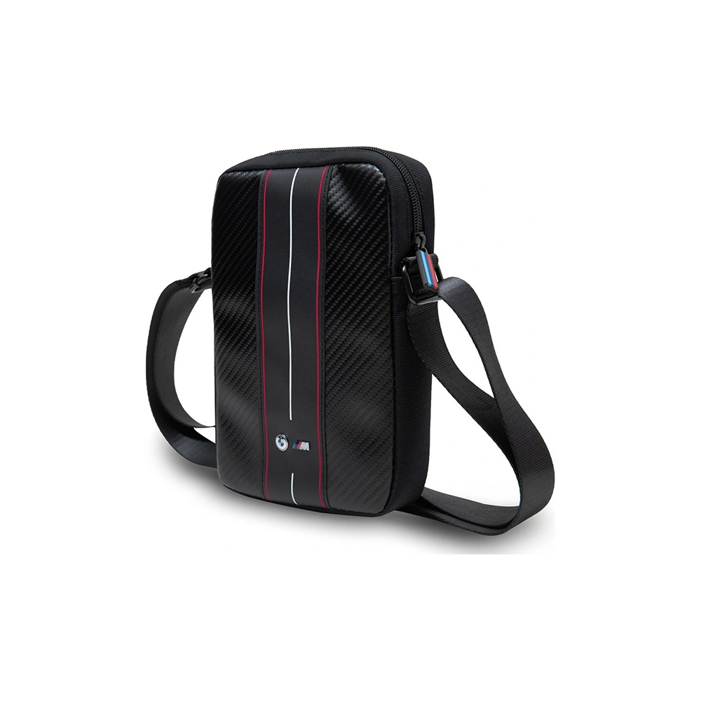 Hurtownia GSM - Torebka BMW BMTB8COMSCAKR 8" Carbon Red Stripes černý/black - BMW677 - {ean13} - Hurt