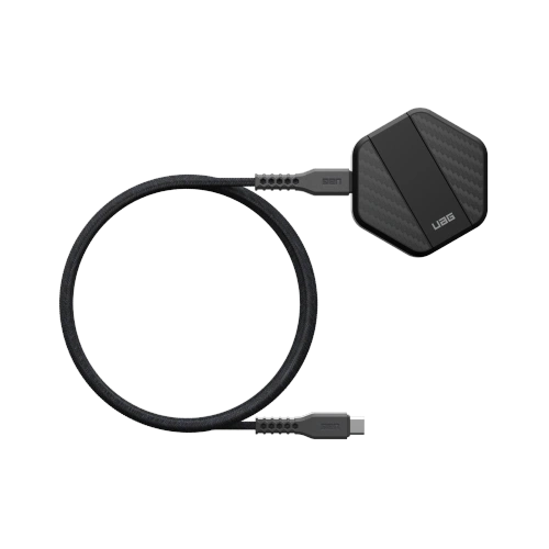Bezprzewodowa ładowarka z podstawką UAG Urban Armor Gear Wireless Charger 15W MagSafe black/carbon fiber