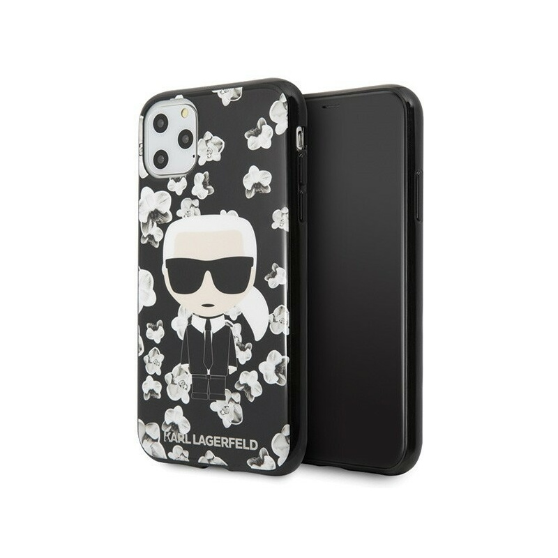 Hurtownia Karl Lagerfeld - 3700740467411 - KLD117BLK - Karl Lagerfeld KLHCN58FLFBBK iPhone 11 Pro czarny/black Flower Ikonik Karl - B2B homescreen