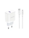 Netzteil Dudao A20EU USB-A 18W + USB-A / microUSB Kabel weiß