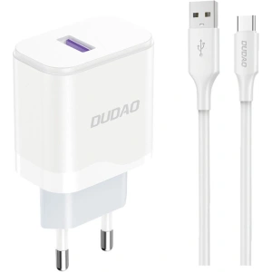 Hurtownia GSM - Síťová nabíječka Dudao A20EU USB-A 18W + kabel USB-A / USB-C bílá - DDA325 - {ean13} - Hurt