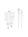 Ładowarka sieciowa Dudao A20EU USB-A 18W + kabel USB-A / USB-C biała 