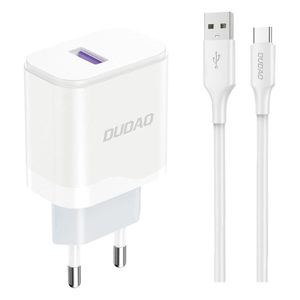 Hurtownia GSM - Síťová nabíječka Dudao A20EU USB-A 18W + kabel USB-A / USB-C bílá - DDA325 - {ean13} - Hurt