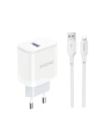 Încărcător de rețea Dudao A20EU USB-A 18W + cablu USB-A / Lightning alb