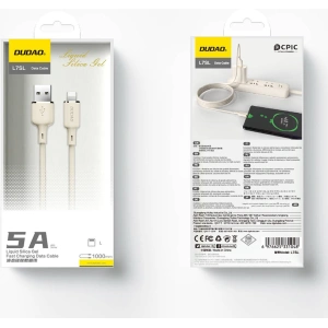 Hurtownia GSM - Cablul Dudao L7SL USB-A / Lightning 5A 1m bej - DDA329 - {ean13} - Hurt