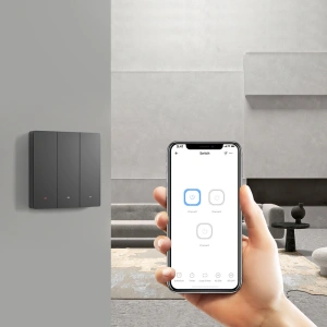 Hurtownia GSM - Intelligens Sonoff 1-csatornás fali Wi-Fi kapcsoló fekete - SNF150 - {ean13} - Hurt
