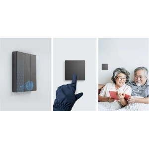 Hurtownia GSM - Intelligens Sonoff 1-csatornás fali Wi-Fi kapcsoló fekete - SNF150 - {ean13} - Hurt