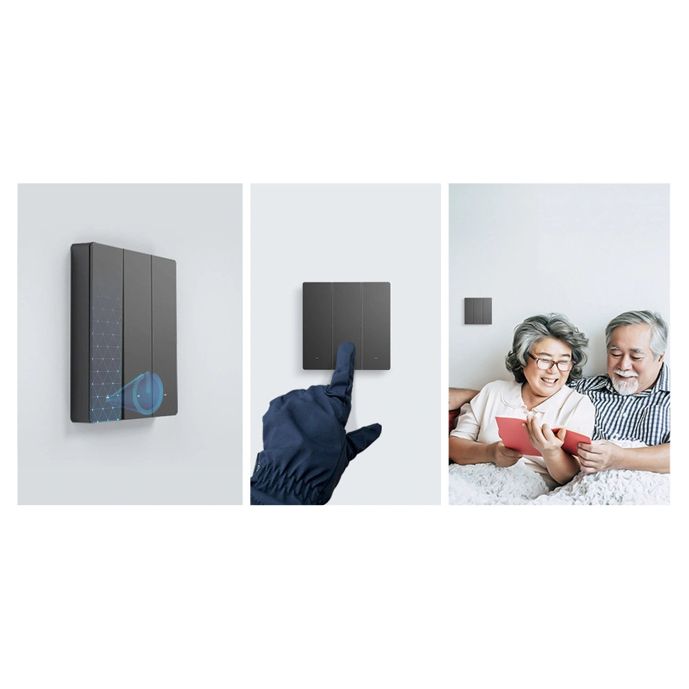Hurtownia GSM - Intelligens Sonoff 2-csatornás falra szerelhető Wi-Fi fekete kapcsoló - SNF151 - {ean13} - Hurt