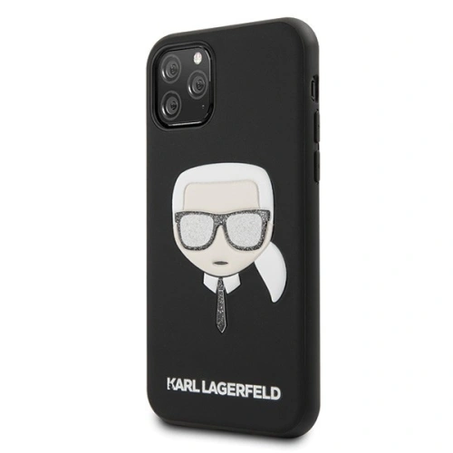 Karl Lagerfeld KLHCN58GLBK iPhone 11 Pro czarny/black Iconik Embossed & Glitter