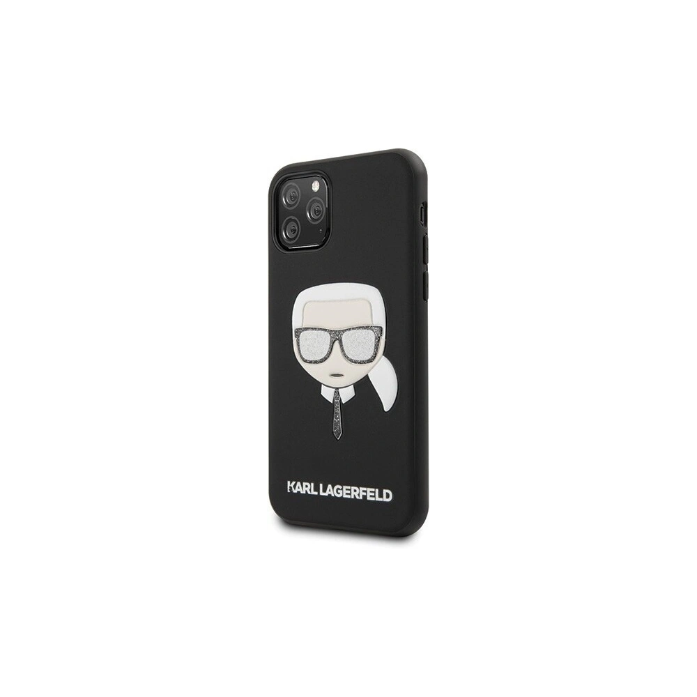 Hurtownia GSM - Karl Lagerfeld KLHCN58GLBK iPhone 11 Pro schwarz/black Iconik Embossed & Glitter - KLD118BLK - {ean13} - Hurt