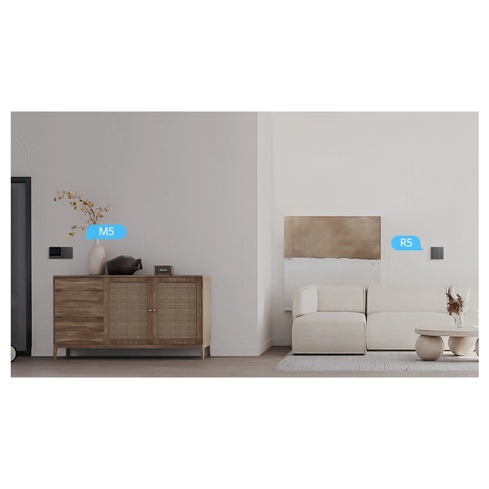 Hurtownia GSM - Intelligens Sonoff 2-csatornás falra szerelhető Wi-Fi fekete kapcsoló - SNF151 - {ean13} - Hurt