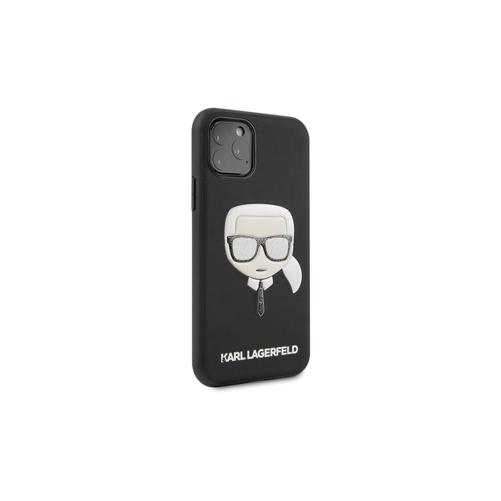 Hurtownia GSM - Karl Lagerfeld KLHCN58GLBK iPhone 11 Pro czarny/black Iconik Embossed & Glitter - KLD118BLK - {ean13} - Hurt