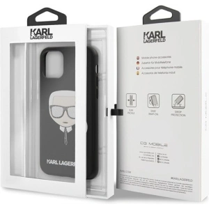 Hurtownia GSM - Karl Lagerfeld KLHCN58GLBK iPhone 11 Pro czarny/black Iconik Embossed & Glitter - KLD118BLK - {ean13} - Hurt