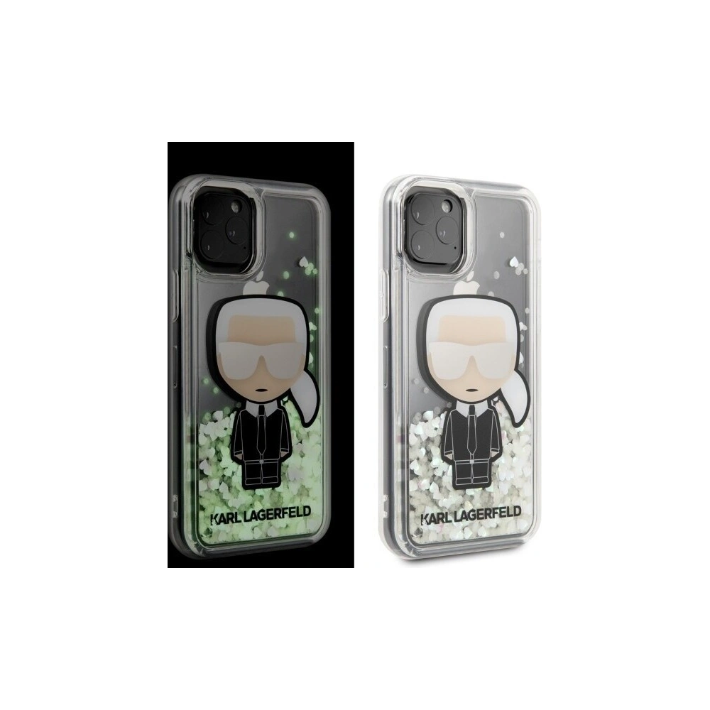 Hurtownia GSM - Karl Lagerfeld KLHCN58GLGIRKL iPhone 11 Pro hardcase Ikonik Glitter Glow in the dark - KLD119 - {ean13} - Hurt