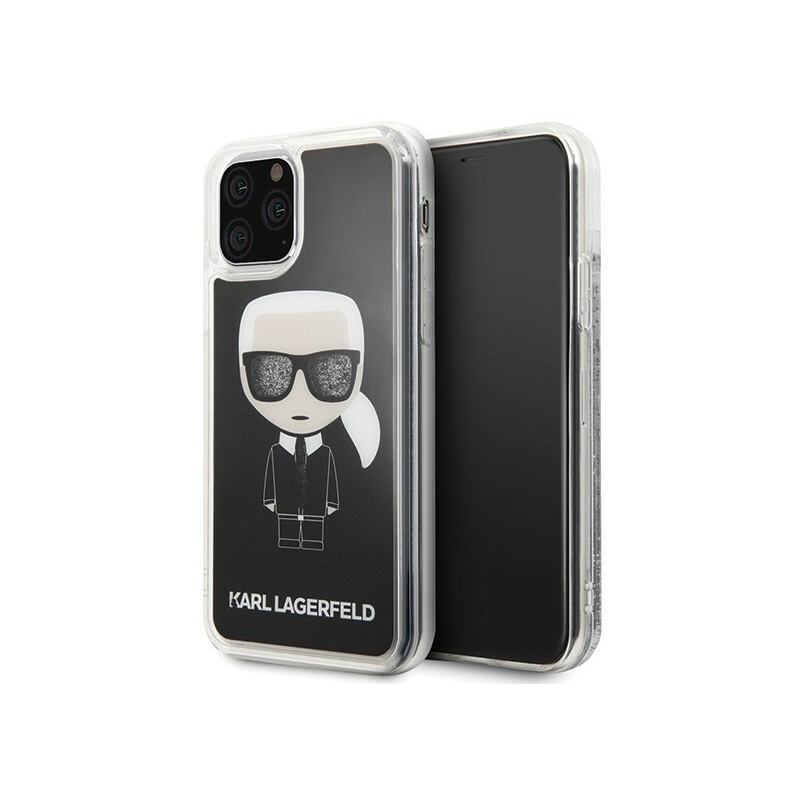 Hurtownia Karl Lagerfeld - 3700740466841 - KLD120BLK - Karl Lagerfeld KLHCN58ICGBK iPhone 11 Pro czarny/black Iconic Glitter - B2B homescreen