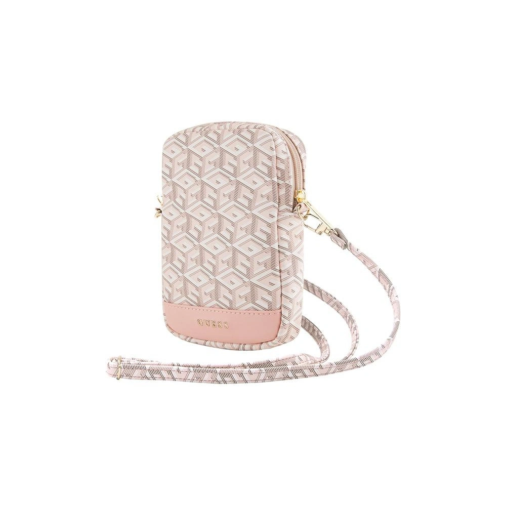 Hurtownia GSM - Táska Guess GUWBZPGCSPGP Zip GCube Bottom Stripe rózsaszín/pink - GUE3378 - {ean13} - Hurt