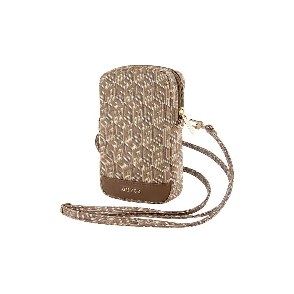 Hurtownia GSM - Torebă Guess GUWBZPGCSPGW Zip GCube Bottom Stripe maron/brown - GUE3379 - {ean13} - Hurt