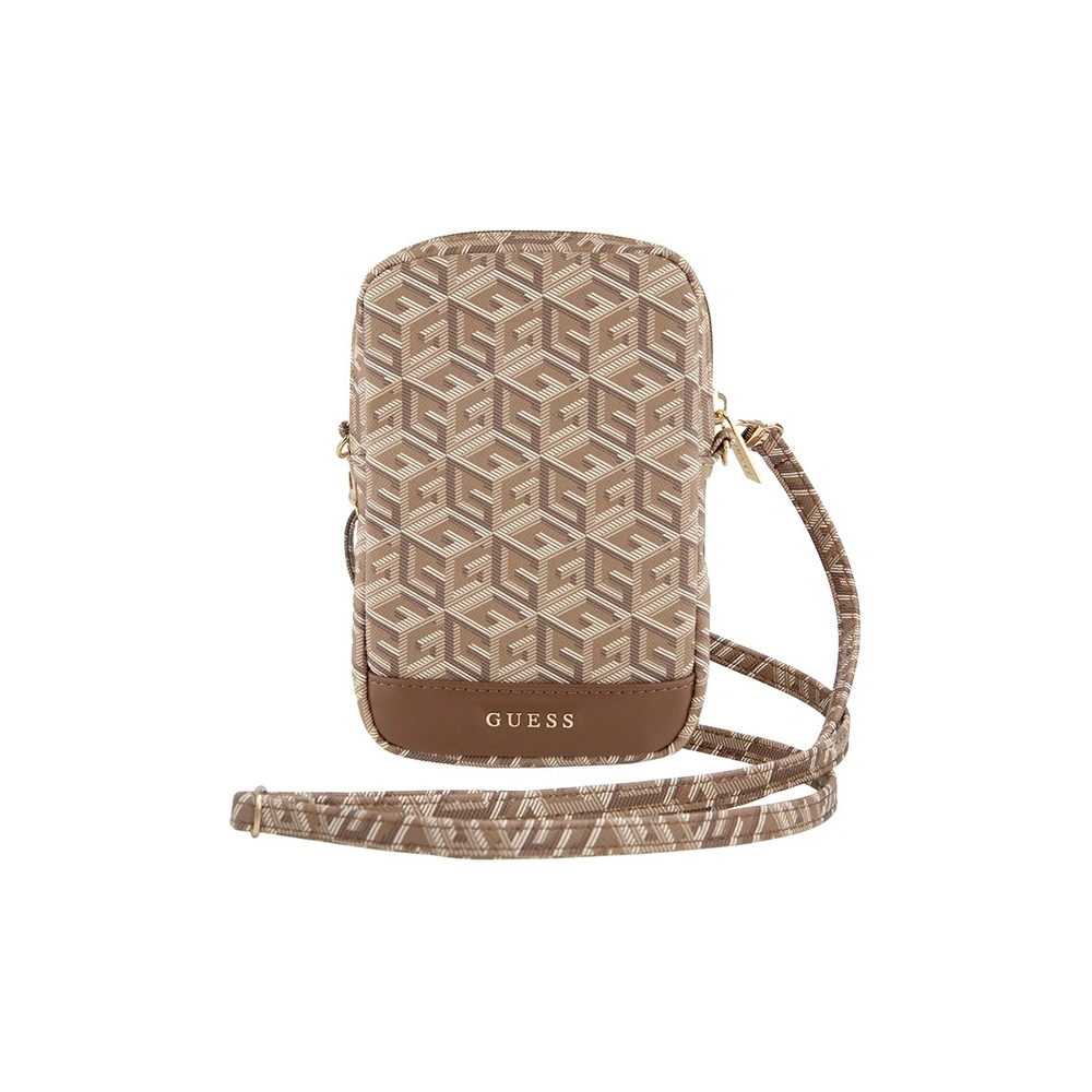 Hurtownia GSM - Torebă Guess GUWBZPGCSPGW Zip GCube Bottom Stripe maron/brown - GUE3379 - {ean13} - Hurt