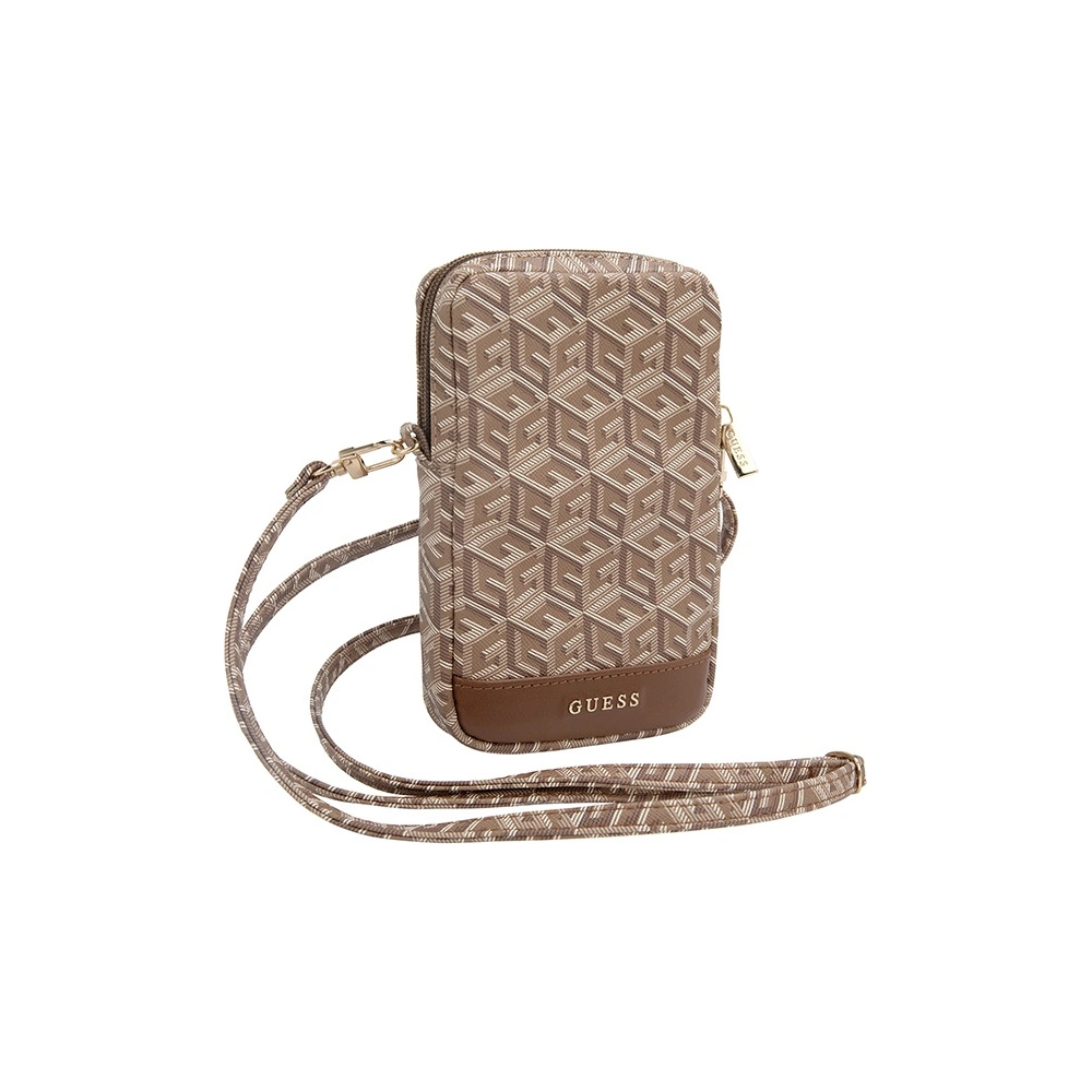 Hurtownia GSM - Torebă Guess GUWBZPGCSPGW Zip GCube Bottom Stripe maron/brown - GUE3379 - {ean13} - Hurt