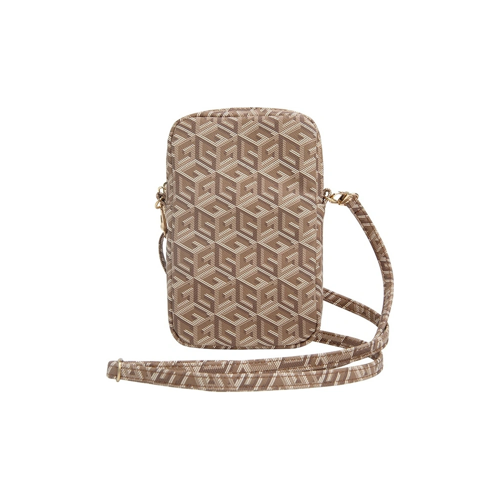 Hurtownia GSM - Torebă Guess GUWBZPGCSPGW Zip GCube Bottom Stripe maron/brown - GUE3379 - {ean13} - Hurt