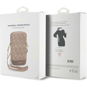 Hurtownia GSM - Táska Guess GUWBZPGCSPGW Zip GCube Bottom Stripe barna/brown - GUE3379 - {ean13} - Hurt