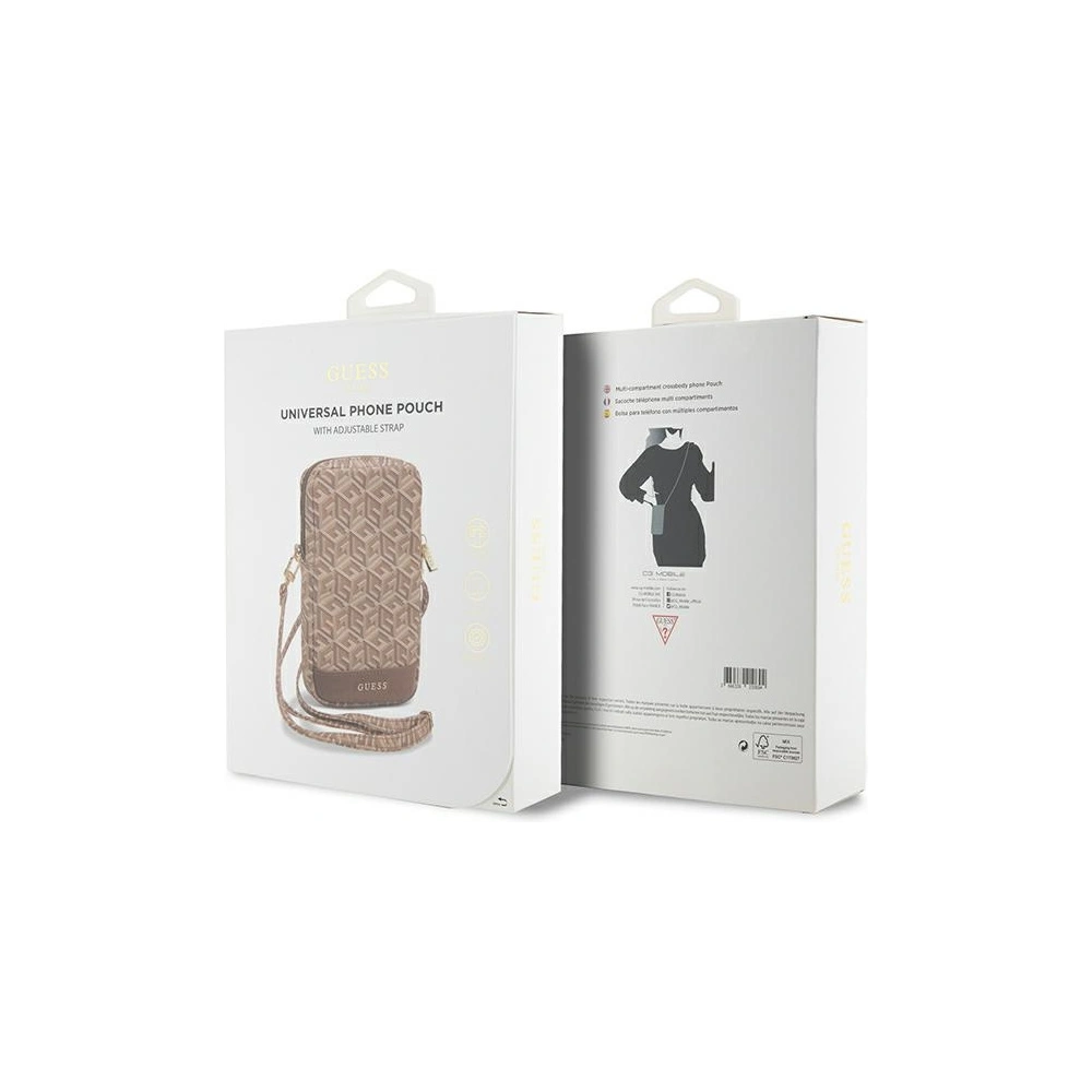 Hurtownia GSM - Torebka Guess GUWBZPGCSPGW Zip GCube Bottom Stripe hnědá/brown - GUE3379 - {ean13} - Hurt