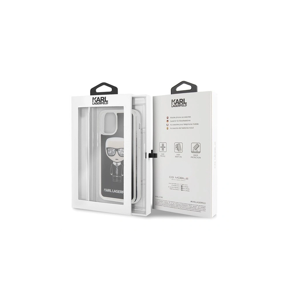 Wholesale Karl Lagerfeld KLHCN58ICGBK iPhone 11 Pro black Iconic Glitter - KLD120BLK - {ean13} - Hurt