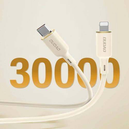 Kabel Dudao L7SCL USB-C / Lightning 30W 2m beżowy
