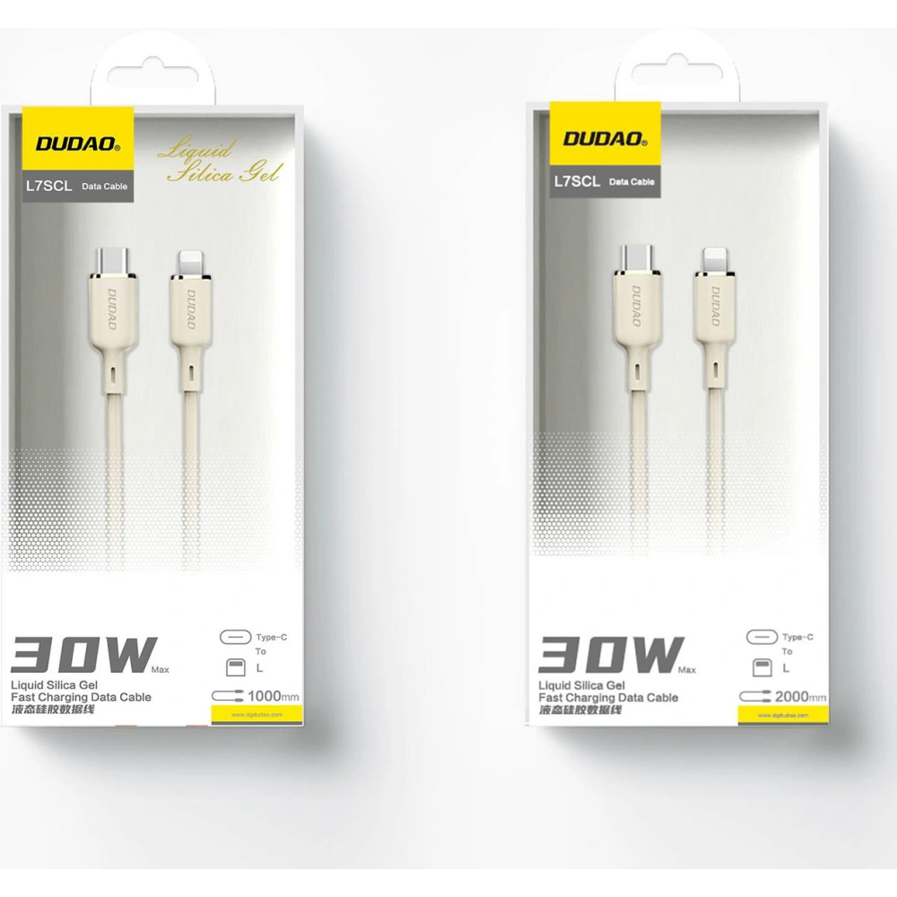 Hurtownia GSM - Kábel Dudao L7SCL USB-C / Lightning 30W 2m bézs - DDA333 - {ean13} - Hurt