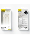 Wholesale Dudao L7SE 3in1 cable USB-C / USB-C, Lightning, microUSB 66W 1.2m beige - DDA334 - {ean13} - Hurt
