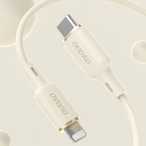 Wholesale Dudao L7SF 2in1 cable USB-C / USB-C, Lightning 100W 1.2m beige - DDA335 - {ean13} - Hurt