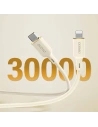 Wholesale Dudao L7SF 2in1 cable USB-C / USB-C, Lightning 100W 1.2m beige - DDA335 - {ean13} - Hurt