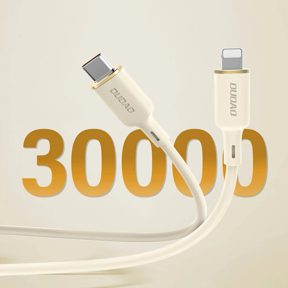 Hurtownia GSM - Kabel 2w1 Dudao L7SF USB-C / USB-C, Lightning 100W 1.2m béžový - DDA335 - {ean13} - Hurt