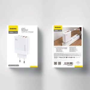 Hurtownia GSM - Nabíječka GaN Dudao A65EU 2xUSB-A, 2xUSB-C PD 65W bílá - DDA336 - {ean13} - Hurt